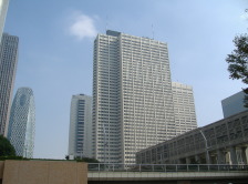 The first skyscraper, Keio Plaza Hotel